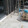 Terrassen - Herstellen Terrassenabdichtung einschl. Terrassenbelag auf Stelzlagern verlegt 